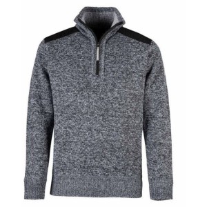 Storvik Fijn gebreide Pullover Liam gevoerd grijs