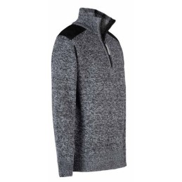 Storvik Fijn gebreide Pullover Liam gevoerd grijs