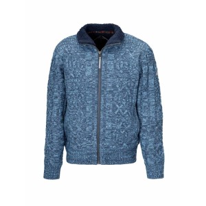 Wintervest Viggo teddy voering blauw