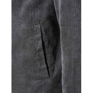 Winterjas Calgary corduroy teddyvoering grijs