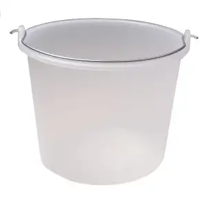 Emmer kunststof Prof transparant 12L