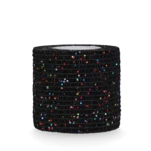 Bandage animal zwart glitter profi 5 cm