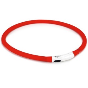 Honden veiligheidshalsband rood 70cm