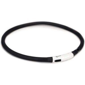 Honden veiligheidshalsband zwart 70cm