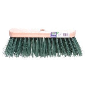 Losse straatbezem FSC 29cm kunstvezel groen