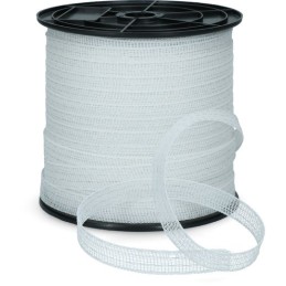 Afrasteringslint Basic wit 10mm 200m