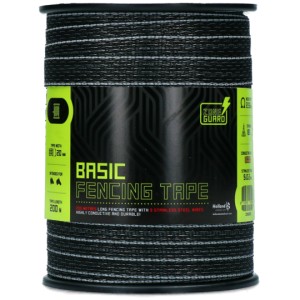 Afrasteringslint Basic zwart 20mm 200m (9 draden)