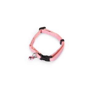 Kattenhalsband glitter roze 30x1x0,2 cm