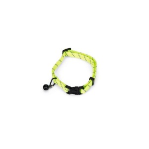 Kattenhalsband geel nylon 33x1x0,2 cm