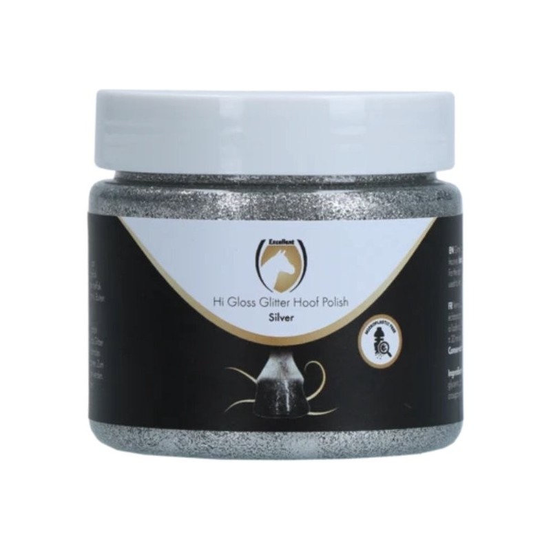 Excellent Horse Hi Gloss Glitter Hoeflak Zilver