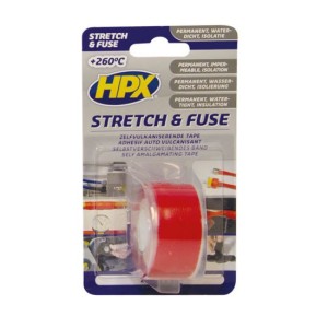 Stretch & Fuse reparatietape siliconen rood 25mm x 3m