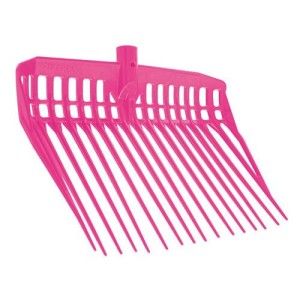 Mestvork kunststof roze los