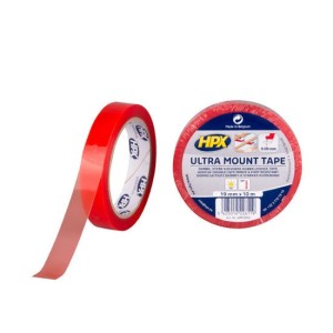 Dubbelzijdig tape Ultra Mount transparant 19mm x 10m