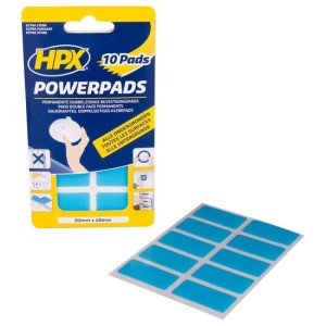 Dubbelzijdige bevestigingspads Powerpads 20 x 40mm 10 stuks