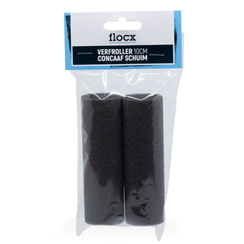 Flocx verfroller concaaf schuim 10cm 2 stuks