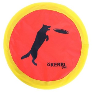 Nylon frisbee 24 cm neonkleur
