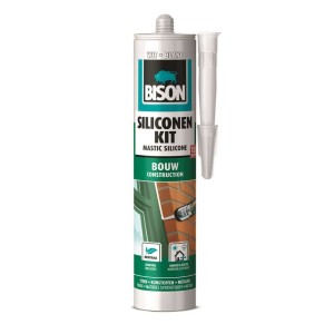 Bison siliconenkit bouw wit 310ml
