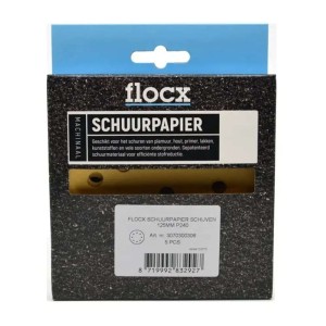Schuurpapier Schijven 125 mm Korrel P80 5 stuks