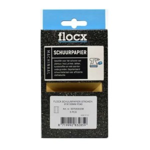 Flocx Schuurpapier Stroken 81 x 133 mm Korrel P80 5 stuks
