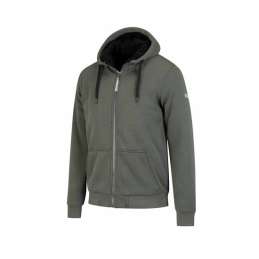 Bjørnson Sweatvest Kenny met teddy voering Olijfgroen