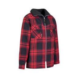 Thermohemd met col Vancouver rood geblokt