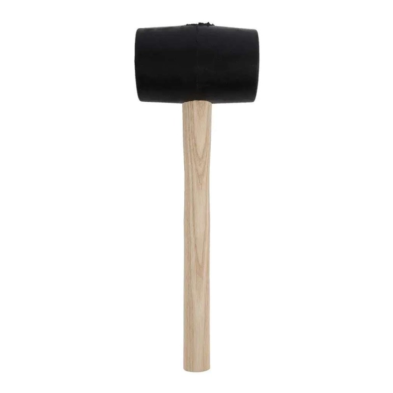 Rubberen hamer 900 gram met essenhouten steel