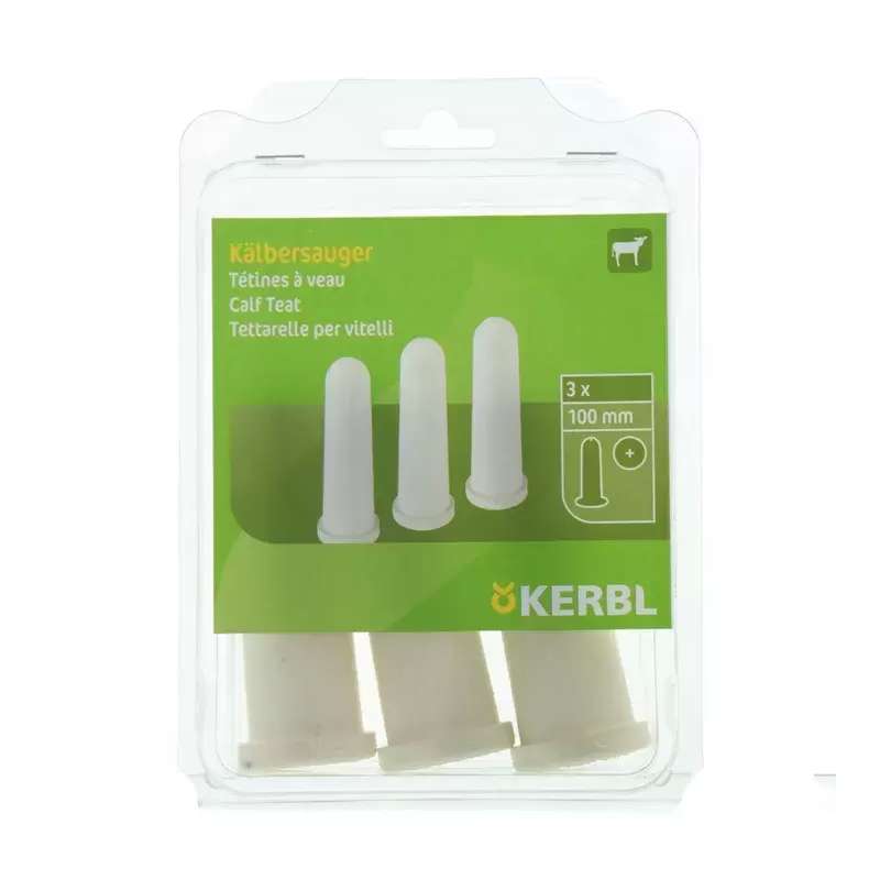 Kalverspeen wit x-gat 10cm 3st