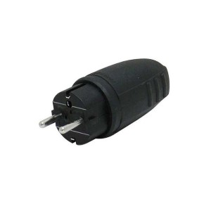 Rubber stekker RA Basic zwart