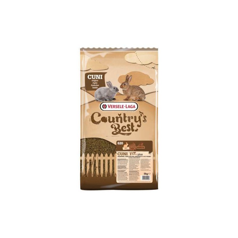 Country`s Best Cuni Fit Pure Plus Konijnenkorrel 5kg