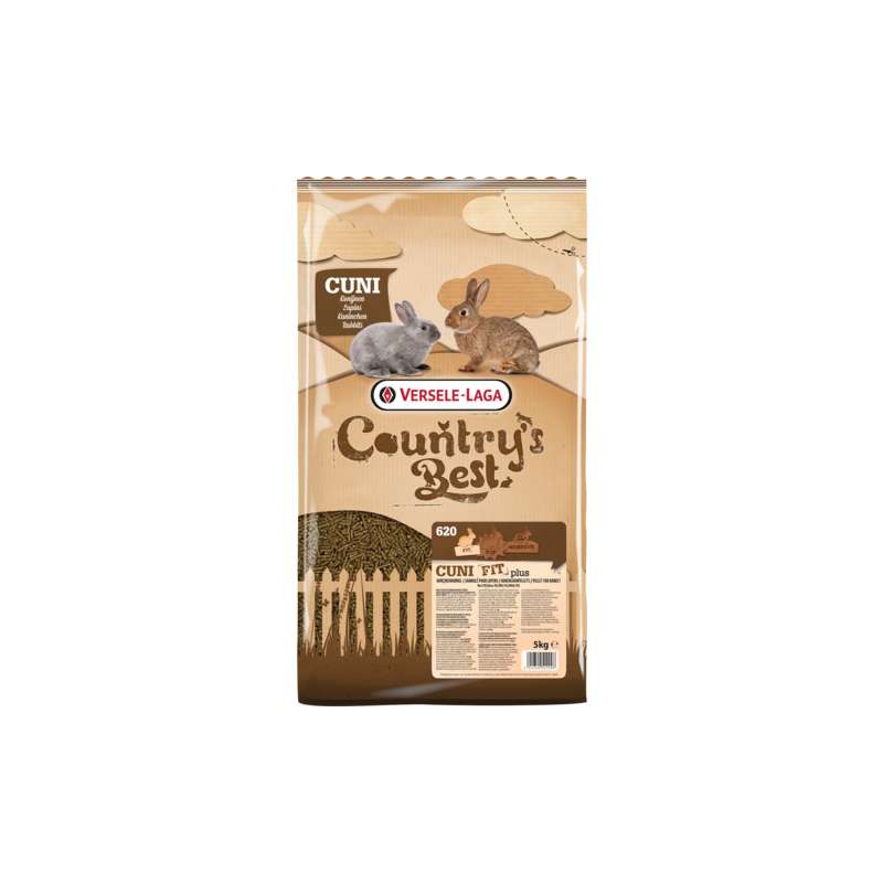 Country`s Best Cuni Fit Pure Plus Konijnenkorrel 5kg
