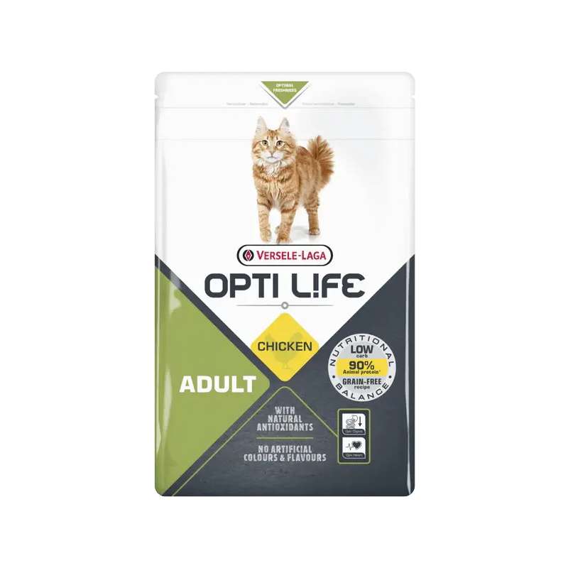 Kattenbrokken Opti Life adult cat kip 1 kg
