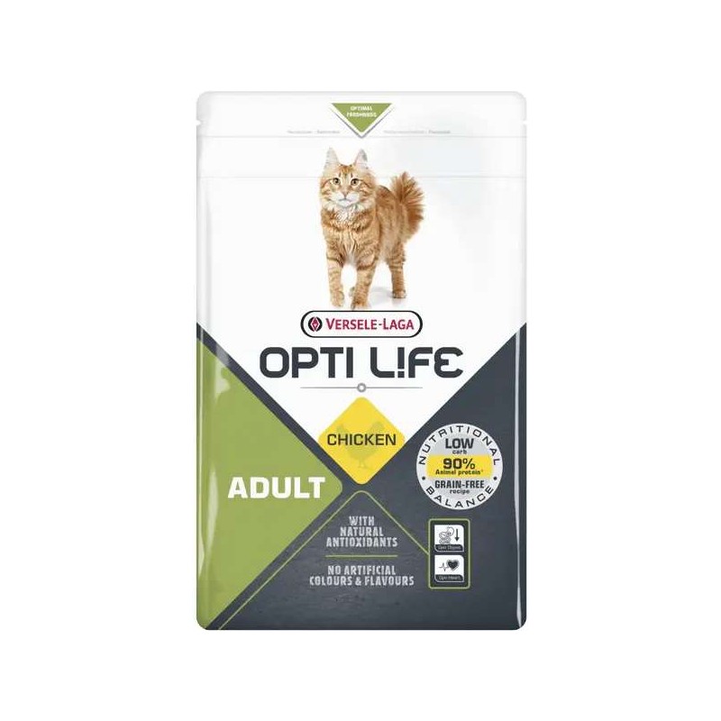 Kattenbrokken Opti Life adult cat kip 1 kg