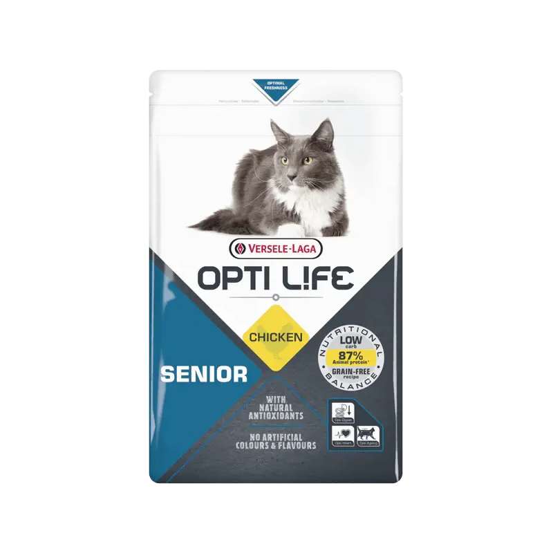 Kattenbrokken Opti Life kat senior kip 1 kg