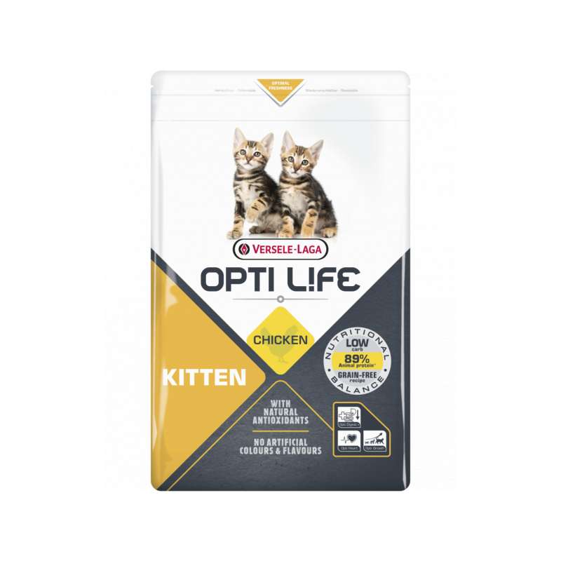 Kattenbrokken Opti Life kitten kip 1 kg