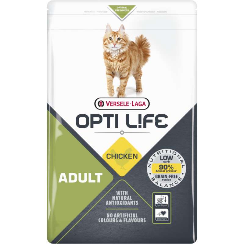 Kattenbrokken Opti Life Adult cat kip 2.5 kg