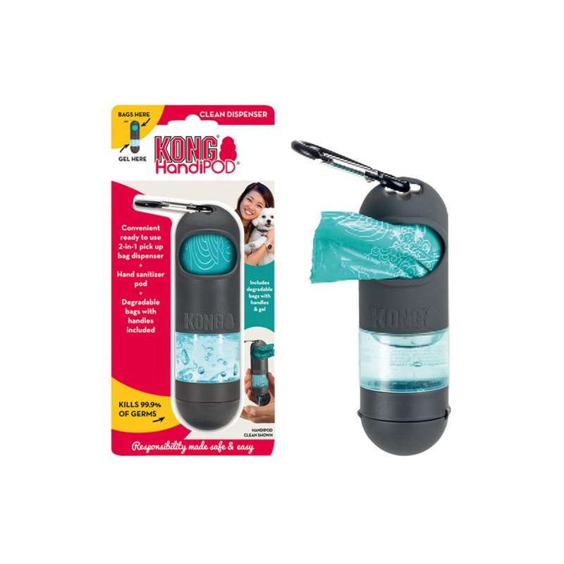 HandiPOD poepzakjeshouder met handreiniger