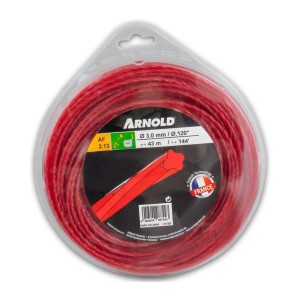 Trimmerdraad AF3.8 gedraaid rood 3mm 44 m