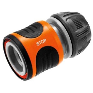 Tuinslang aansluitset slangstuk en waterstop 1/2" - 5/8" (13-15mm)