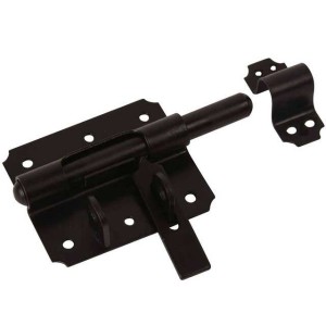 Hangslotgrendel zwart 100mm