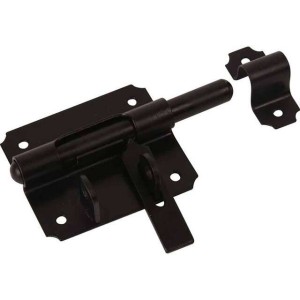 Hangslotgrendel zwart 80mm