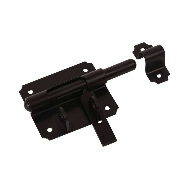 Hangslotgrendel zwart 80mm