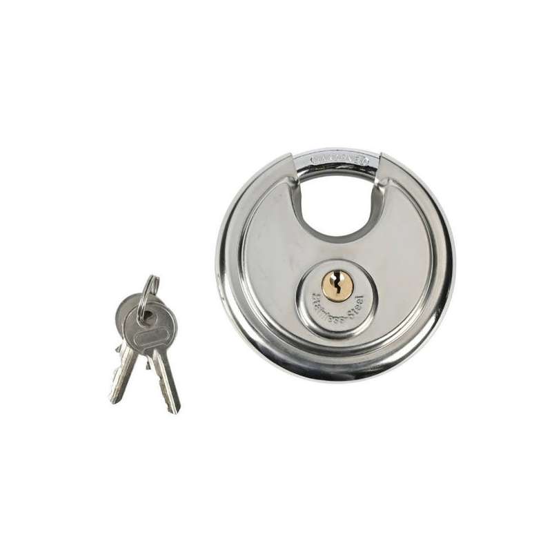 Discusslot RVS 90mm met 2 sleutels