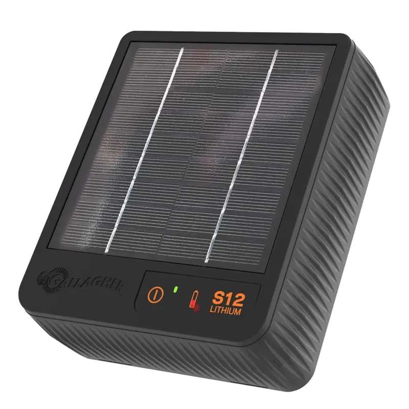 Gallagher S12 Solar schrikdraadapparaat met Lithium batterij