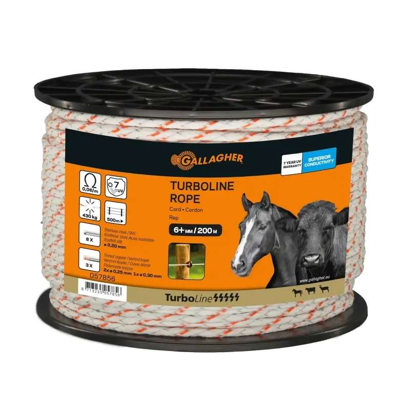 Gallagher TurboLine Cord wit 200 meter