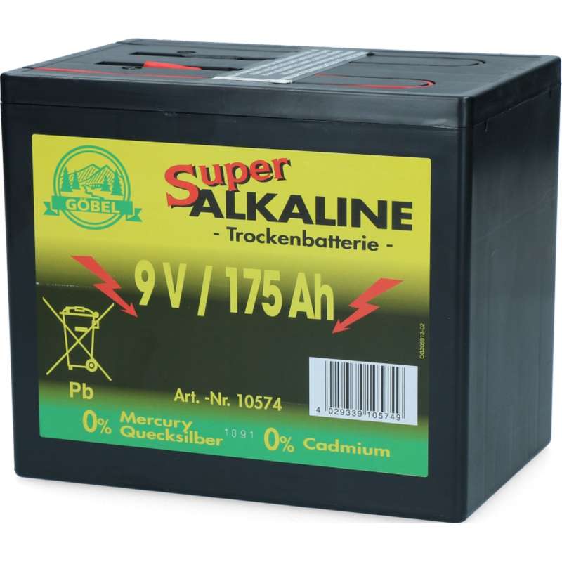 Super alkaline 9V Batterij 175Ah