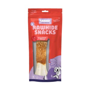 Braaaf rawhide hondensnack geperst been kip 20 cm