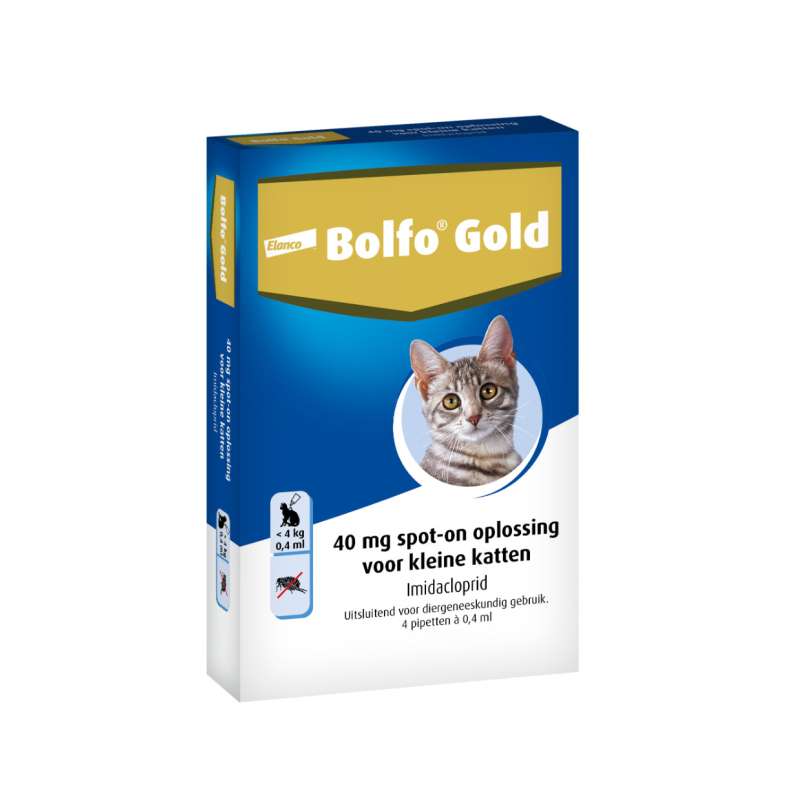 Bolfo Gold Kat 40 4 stuks
