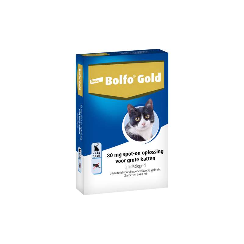 Bolfo Gold kat 80 2 stuks