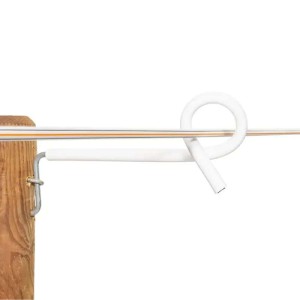 Afstandisolator krulstaart 17,5cm wit 10 stuks