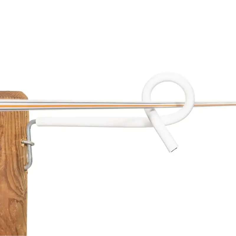 Afstandisolator krulstaart 17,5cm wit 10 stuks